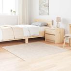 vidaXL Antislip Shaggy Tapijt Crème 120 x 120 cm PP, Verzenden, Nieuw
