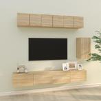 vidaXL 6-delige Tv-meubelset bewerkt hout sonoma, Huis en Inrichting, Verzenden, Nieuw