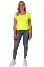 T-Shirt Dames Neon Geel, Kleding | Dames, Carnavalskleding en Feestkleding, Verzenden, Nieuw