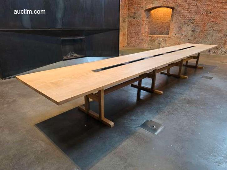 Design houten vergadertafel XXL Heerenhuis, Articles professionnels, Horeca | Autre, Enlèvement