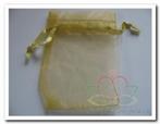 Giftbag organza Gold +/- 7*9 cm. Giftbag organza Gold