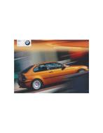 2001 BMW 3 SERIE COMPACT BROCHURE ENGELS, Nieuw, Ophalen of Verzenden