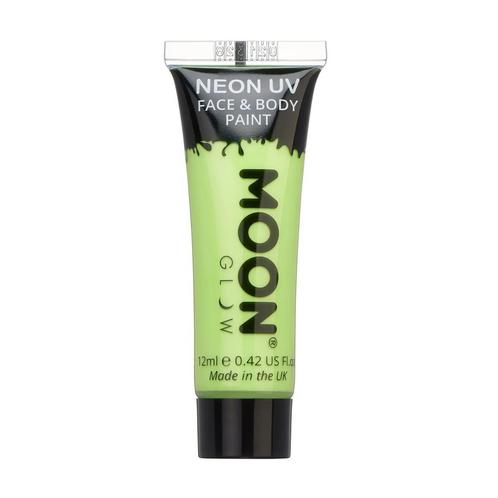 Moon Glow Pastel Neon UV Face Paint Pastel Green 12ml, Hobby en Vrije tijd, Feestartikelen, Nieuw, Verzenden