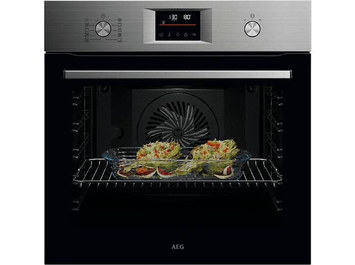 AEG -   Oven - Inhoud 71 L Pyrolytisch - Inox, Elektronische apparatuur, Ovens, Inbouw, Nieuw, Oven met grill, 60 cm of meer, 60 cm of meer