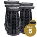 Set Van 5 Stuks ! Alora Opvouwbare Kruk Extra Strong - Zwart, Huis en Inrichting, Stoelen, Nieuw