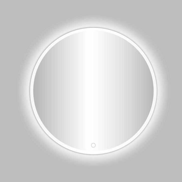 White Venetië-Thin ronde spiegel Mat-Wit incl.led, Huis en Inrichting, Woonaccessoires | Spiegels, Ophalen of Verzenden