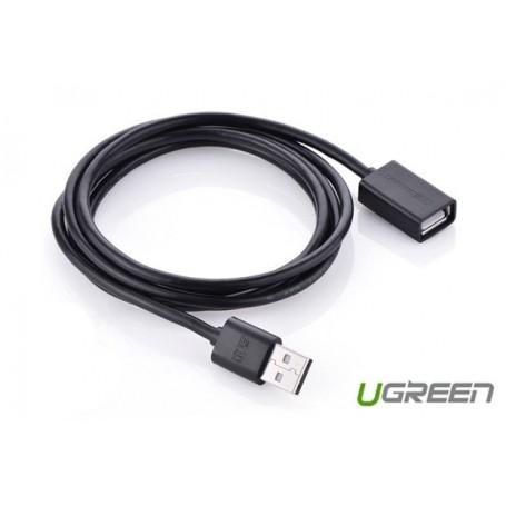 USB 2.0 Male to Female Extension Cable Zwart 1.5 Meter, Computers en Software, Accu's en Batterijen, Nieuw, Verzenden