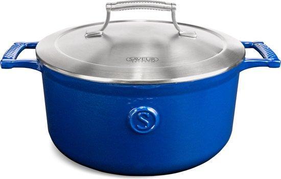 2dekans | Saveur Voyage Ovale Braadpan – Ø25 cm – Gietijzer, Elektronische apparatuur, Kookplaten, Ophalen of Verzenden
