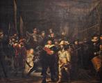 Arazzo Ronda di notte van Rembrandt op exclusief fluweel -, Antiek en Kunst
