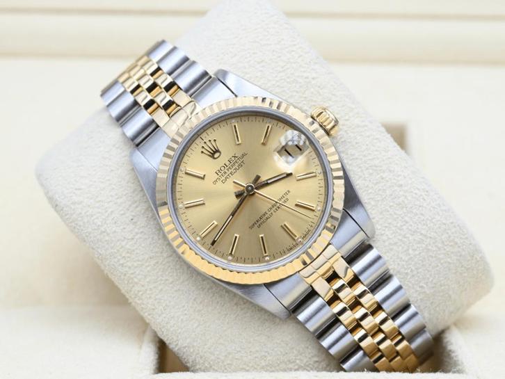 Rolex Datejust Ref. 68273 Year 1996 (Box), Handtassen en Accessoires, Horloges | Dames, Goud, Zo goed als nieuw, Goud, Rolex, Polshorloge