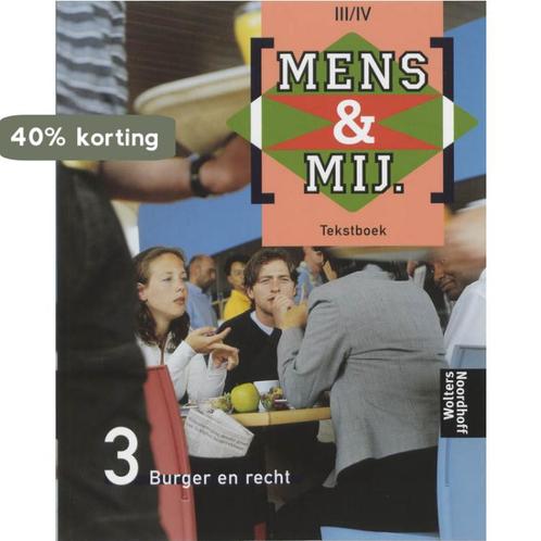 Mens & maatschappij 3/4 Burger en recht Tekstboek, Boeken, Schoolboeken, Gelezen, Verzenden
