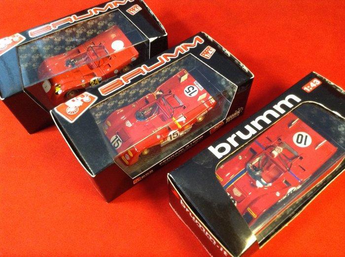 Brumm 1:43 - Model raceauto (3) - 1) #R258 Ferrari 312PB, Hobby en Vrije tijd, Modelauto's | 1:5 tot 1:12