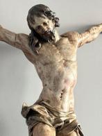 Sculpture, Corpus christi - 60 cm - Ronce de noyer - 1700, Antiek en Kunst
