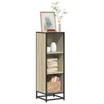 vidaXL Boekenkast 33,5x33x107,5 cm bewerkt hout sonoma, Huis en Inrichting, Kasten | Boekenkasten, Verzenden, Nieuw