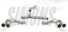 Simons uitlaatsyteem Duplex vanaf downpipe: RVS | Audi A4/A5, Auto-onderdelen, Uitlaatsystemen, Nieuw, Verzenden