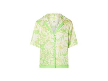 Veiling - Sandro Blouse Maat 36/1 Groen met print beschikbaar voor biedingen