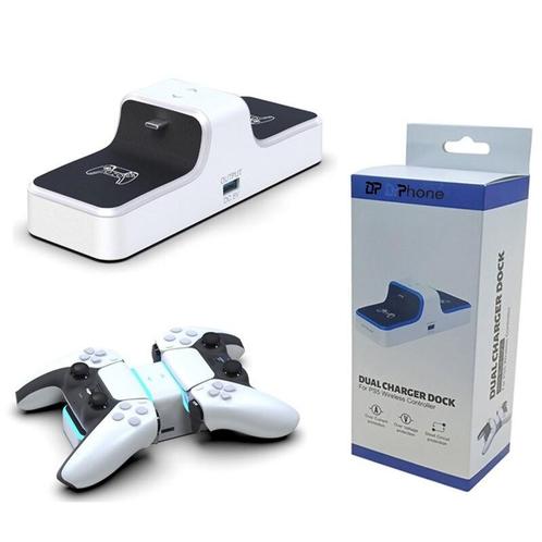 DrPhone DXP – Dual Charger Dock – Met Blauw led licht –, Consoles de jeu & Jeux vidéo, Consoles de jeu | Accessoires Autre, Envoi
