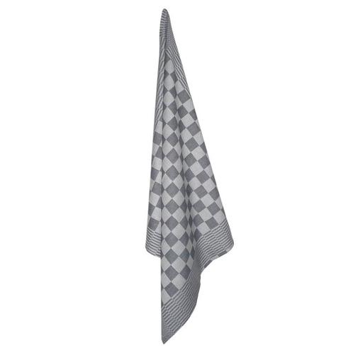Theedoeken Zwart en Wit Geblokt katoen 70x70cm - Treb Towels, Huis en Inrichting, Keuken | Textiel, Theedoek of Handdoek, Overige kleuren