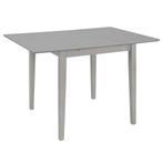 vidaXL Table à dîner extensible Gris (80-120) x 80 x 74, Maison & Meubles, Tables | Tables à manger, Verzenden, Neuf