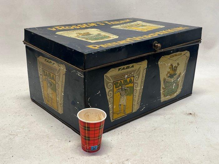 Blikken doos - van rossum winkel blik - blik - antiek, Antiquités & Art, Antiquités | Assiettes décoratives & Carrelages