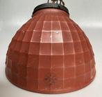 J .S .W.A - Hangende plafondlamp - glas verkwikt -