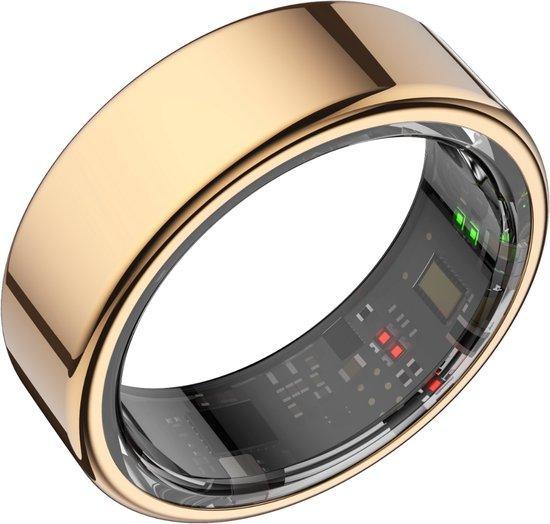 2dekans | Focus® S1 Smart Ring - Goud - Maat 12 - Hartslag -, Informatique & Logiciels, Moniteurs, Enlèvement ou Envoi
