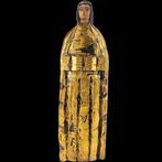 Statue, Antiek Houten Beeld – Apostel Thomas - 90 cm - Bois