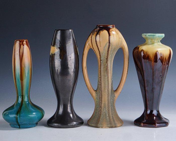 Faienceries de Thulin - Vaas (4) - Art Deco vazen met, Antiek en Kunst, Kunst | Designobjecten
