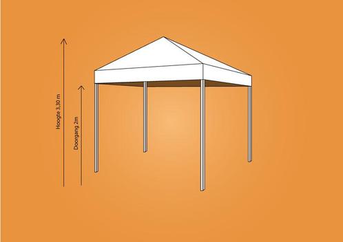 Ambisphere | Vouwtent 3x3m Lichtblauw LICHTBLAUW, Tuin en Terras, Partytenten, Partytent, Nieuw