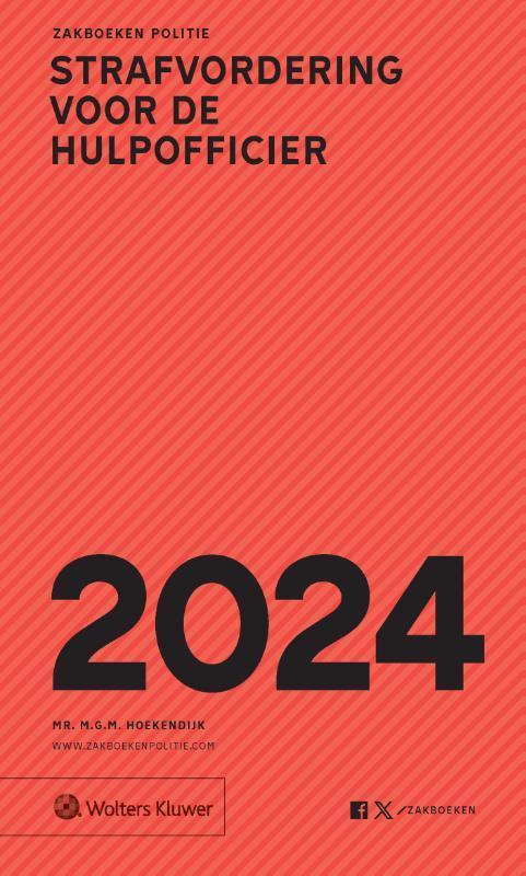 Zakboek Strafvordering voor de Hulpofficier / 2024, Boeken, Wetenschap, Zo goed als nieuw, Verzenden