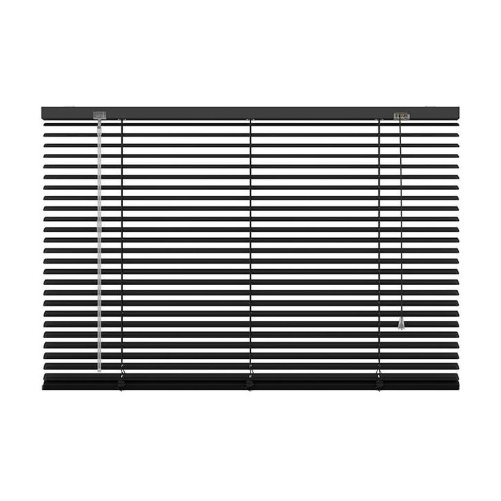 aluminum jaloezie - 120x130 cm (bxh) - 25 mm - mat zwart, Huis en Inrichting, Stoffering | Gordijnen en Lamellen, Verzenden