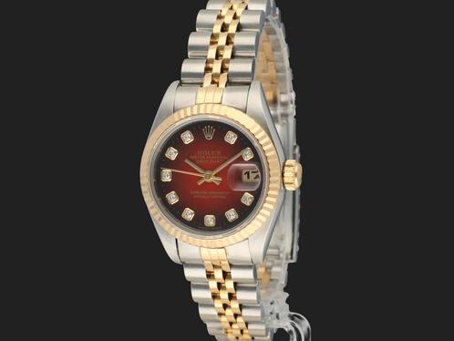 Rolex Lady-Datejust 26 69173 uit 1996, Bijoux, Sacs & Beauté, Montres | Femmes, Envoi