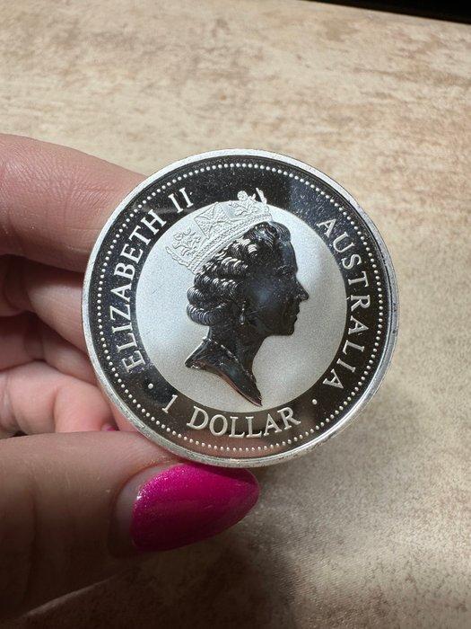 Australië. 1 Dollar 1997 Kookaburra, 1 Oz (.999) (Zonder, Timbres & Monnaies, Monnaies | Europe | Monnaies non-euro