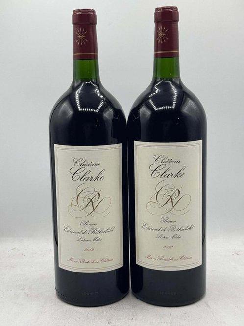 2012 Château Clarke Baron Edmond de Rothschild - Médoc - 2, Verzamelen, Wijnen