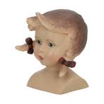 Figurine - Doll head - Polychroom