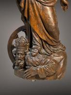 sculptuur, Catharina van Alexandrië / 17e eeuw - 77 cm - Eik, Antiek en Kunst