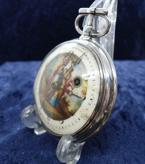 ETIEENE LENOIR - French verge coq - XVIII - coq verge - 468, Handtassen en Accessoires, Horloges | Heren