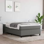 vidaXL Boxspring bed 120x200 cm stof donkergrijs, Verzenden, Nieuw