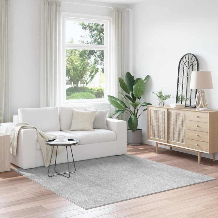 vidaXL Antislip Shaggy Tapijt Grijs 200 x 200 cm PP, Maison & Meubles, Ameublement | Tapis & Moquettes, Envoi