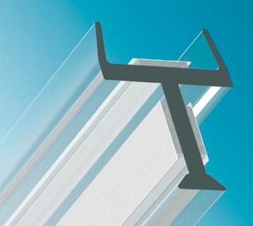 Glasverbindingsprofiel tussenwand-Gehard glas 12 mm dik of g, Doe-het-zelf en Bouw, Glas en Ramen, Verzenden, Nieuw