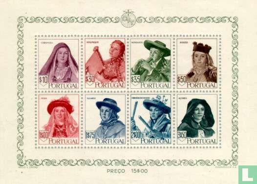 Portugal - Klederdrachten - 1947, Timbres & Monnaies, Timbres | Europe | Autre, Envoi