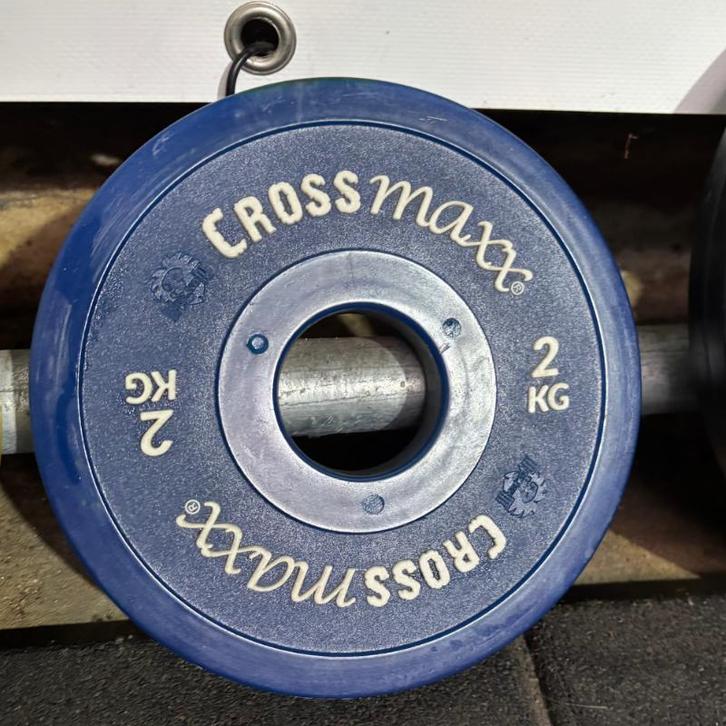 Lifemaxx - Crossmaxx - Halterschijven - Bumper Plates - 1,5, Sports & Fitness, Équipement de fitness, Enlèvement ou Envoi