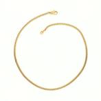 Halsketting - 18 karaat Geel goud - 0.06ct. tw. Diamant, Handtassen en Accessoires, Kettingen, Nieuw