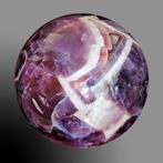 Gepolijste bol in Amatista Chevron - Hoogte: 80 mm -