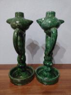 Kandelaar (2) - terracotta smaltata