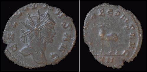 253-268ad Roman Gallienus billon antoninianus Antelope wa..., Timbres & Monnaies, Monnaies & Billets de banque | Collections, Envoi