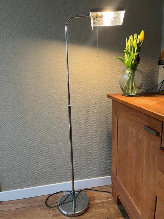 Solken Leuchten - Staande leeslamp verchroomd. - Vloerlamp, Antiek en Kunst, Antiek | Meubels | Stoelen en Sofa's