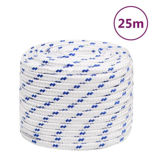 vidaXL Boot touw 16 mm 25 m polypropyleen wit, Doe-het-zelf en Bouw, IJzerwaren en Bevestigingsmiddelen, Nieuw, Verzenden