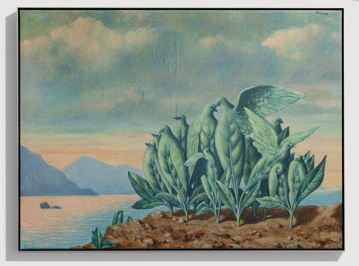 After René Magritte (1898-1967) - L’île au trésor, Canvas, Antiek en Kunst, Kunst | Schilderijen | Klassiek