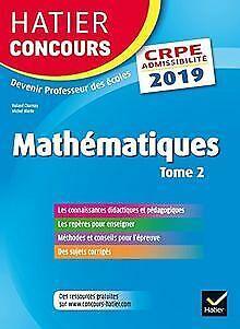 Hatier Concours CRPE 2019 - Mathématiques Tome 2 - Epreu..., Boeken, Overige Boeken, Gelezen, Verzenden